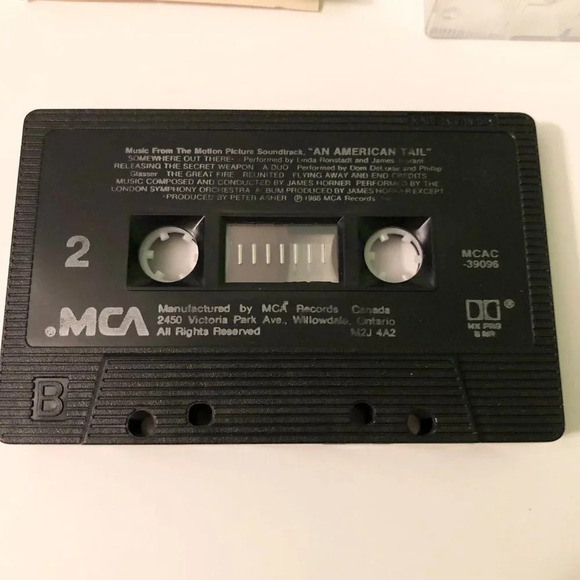 Vintage 1986 An American Tail Music Motion Picture Soundtrack Cassette Tape - Picture 7 of 10